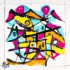 Silk Scarf S/80-ART-24.003 CITY MOVE