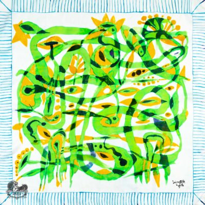 Khăn Tơ Tằm S/80-ART-24.016 MOVING#3(Chuyển động 3)
