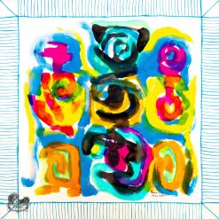 Khăn tơ tằm S/65-ART-24.022 TRACES OF TIME(Vết Thời Gian)