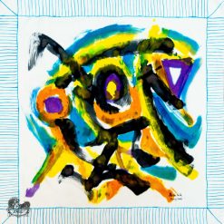 Khăn tơ tằm S/65-ART-24.026 HAPPY SUMMER(Ngày Hè Vui)