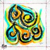 Silk Scarf S/65-ART-24.028 SACRED FIRE#1