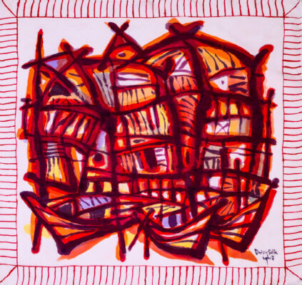 Khăn Tơ Tằm S65-ART-25.125