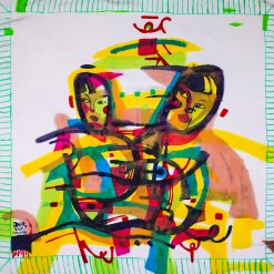 Silk Scarf Ar03- ART - 80 - 25. 10