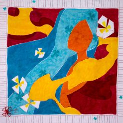 Silk Scarf Ar05- FAS - 80 - 25. 07