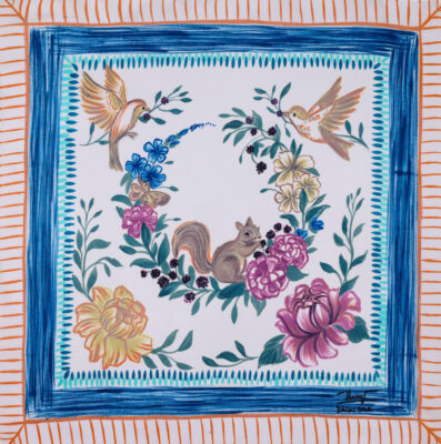 Silk Scarf S40-FASON-25.459