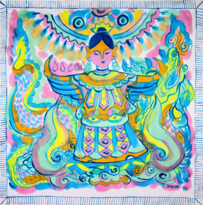 Khăn tơ tằm  S65-ART-25-.186